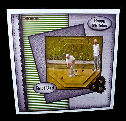 Lawnbowling with a Friend Mk by Diane  Hitchcox