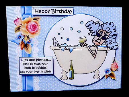 Stella Time for a Birthday Soak Quick Card by Diane  Hitchcox
