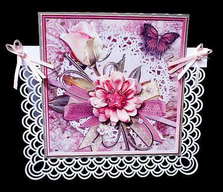 Cardtopper Singlesheet Peach Flower 104 by Diane  Hitchcox