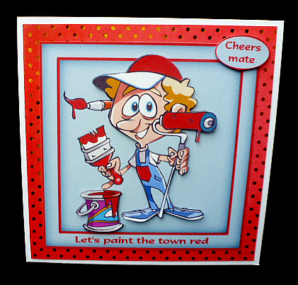Let Paint the Town Red by Diane  Hitchcox