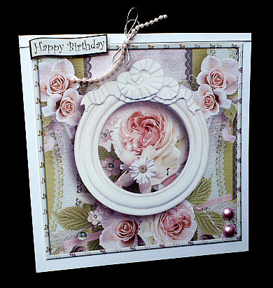 Cardtopper Singlesheet Flowers in a Frame 112 by Diane  Hitchcox