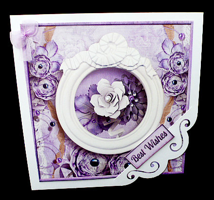 Cardtopper Singlesheet Flowers in a Frame 118 by Diane  Hitchcox