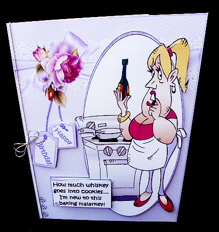 Penny His Baking Cookies Quick Card by Diane  Hitchcox