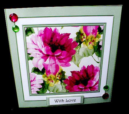 Watercolour Floral in Green 8x8 Quick Topper by Diane  Hitchcox