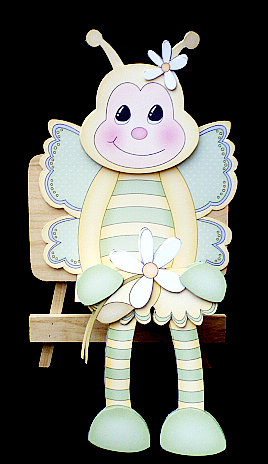 3D on the Shelf Card Kit - Dizzy the Butterfly by Diane  Hitchcox