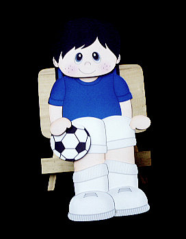 3D on the Shelf Card Kit - Little Footballer Jacob by Diane  Hitchcox