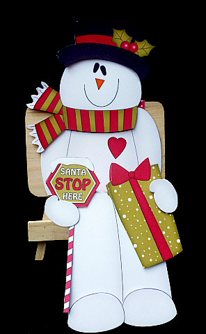 3D on the Shelf Card Kit - Santa Stop Here for Snowman Rio! by Diane  Hitchcox
