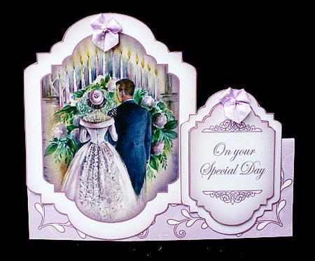 Happy Couple Special Day Fancy Card & Envelope Kit by Diane  Hitchcox