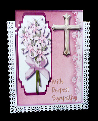 Sympathy with Verse Pink by Diane  Hitchcox