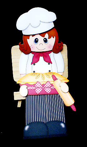 3D on the Shelf Card Kit - Fleur - the Little Pastry Chef by Diane  Hitchcox