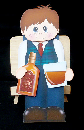 3D on the Shelf Card Kit - Little Whisky Drinker Malcolm by Diane  Hitchcox