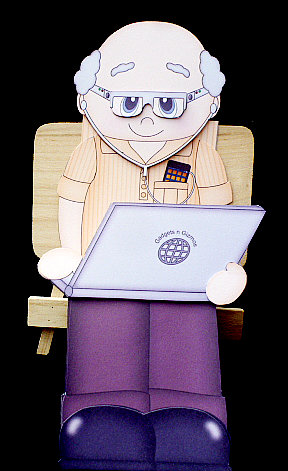 3D on the Shelf Card Kit - Silver Surfer Old Man Stan by Diane  Hitchcox