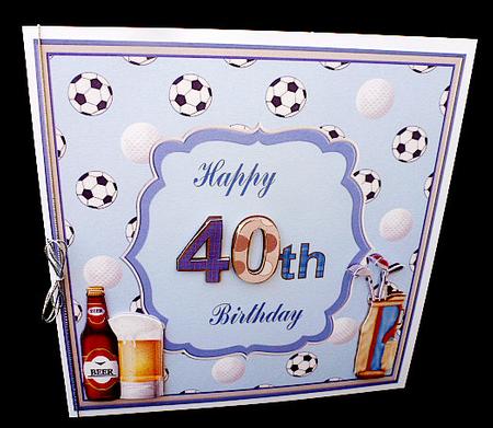 Happy 40th Birthday Sport Topper by Diane  Hitchcox
