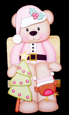 3D on the Shelf Card Kit - Christmas Livvy Bear's Xmas Tree by Diane  Hitchcox