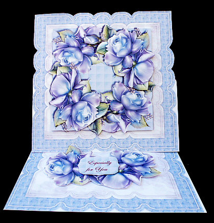 Scallop Topper Porcelain Roses by Diane  Hitchcox