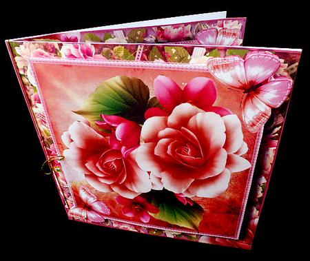 Beautiful Begonia Card Front Kit by Diane  Hitchcox