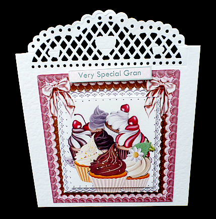 Chocolate, Cream and Cherry Cupcakes Pyramids by Diane  Hitchcox