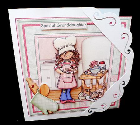 Lady Chef or Cook Baking 8x8 Mini Kit & Decoupage by Diane  Hitchcox