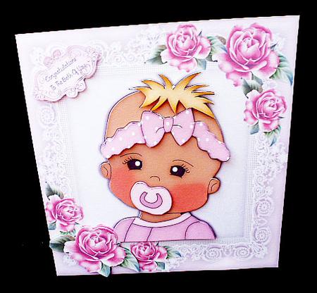 Beautiful Baby Girl 8x8 Mini Kit by Diane  Hitchcox