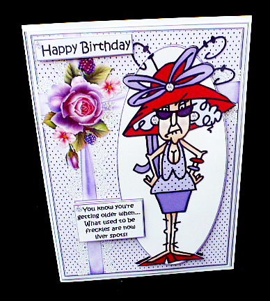 Stella and Her Liver Spots Quick Card by Diane  Hitchcox