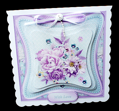 Shabby Chic Cluster - Curved Frame Card Mini Kit by Diane  Hitchcox