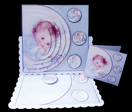 Cardtopper Vintage Baby Boy 438 by Diane  Hitchcox