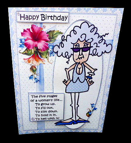 Stella and the Stages of Woman Quick Card by Diane  Hitchcox