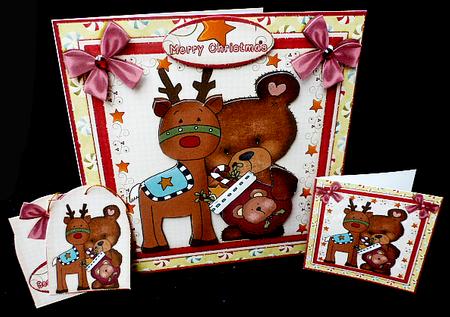 Country Christmas Cardtopper Kit 512 by Diane  Hitchcox
