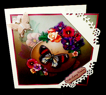 Summer in Bloom 8" Square Card Mini-kit by Diane  Hitchcox