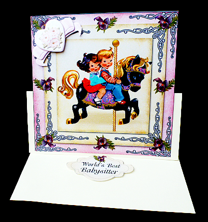 Carousel Fun Pink by Diane  Hitchcox