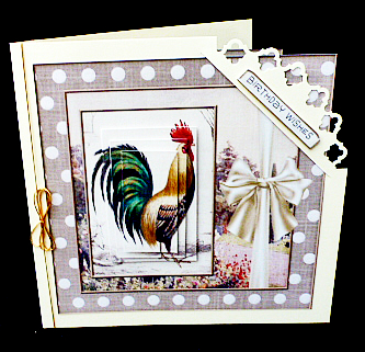 Vintage Soft Green Roster Cardtopper 528 by Diane  Hitchcox