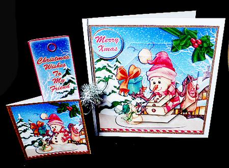 Mini Kit -adorable Snowmen #7 by Diane  Hitchcox