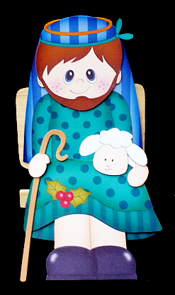 3D on the Shelf Card Kit - Little Christmas Nativity Joseph by Diane  Hitchcox