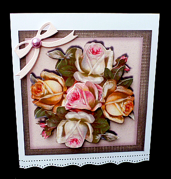 Vintage Roses 1 by Diane  Hitchcox