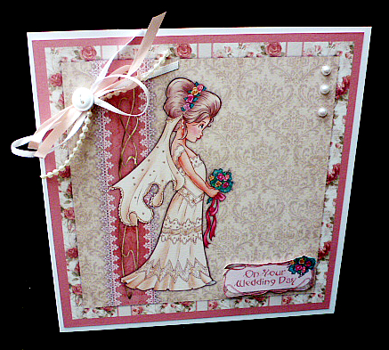 PS128 Blushing Bride2 Topper by Diane  Hitchcox