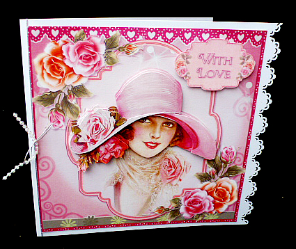 Victorian Lady and Roses Mini Kit by Diane  Hitchcox