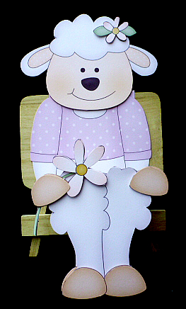 3D on the Shelf Card Kit - Litle Lamb by Diane  Hitchcox