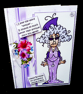 Stella Has a Unique Friend Quick Card by Diane  Hitchcox
