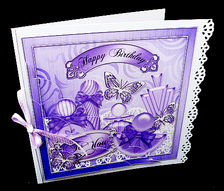 8 x 8 Birthday Perfumes & Butterflies Scalloped Corner Kit by Diane  Hitchcox
