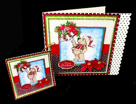 Jingle Bell Bear Mini Kit by Diane  Hitchcox