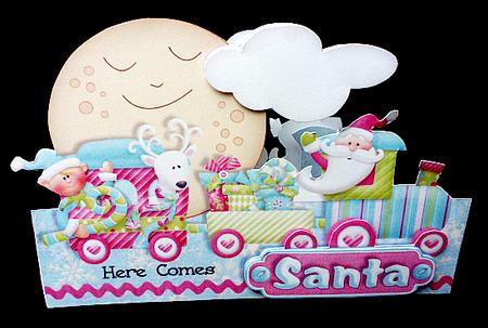 Christmas Shapes Mini-kit - Santa's Train by Diane  Hitchcox