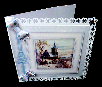 A Christmas Dream 8" Square Card Pyramage Mini-kit by Diane  Hitchcox