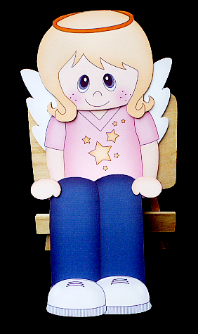 3D on the Shelf Card Kit - Little Birthday Girl Angel by Diane  Hitchcox