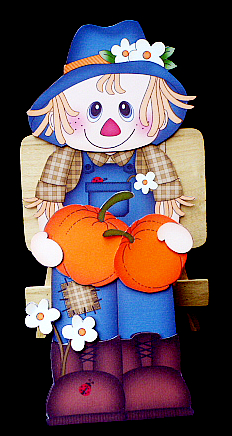 3D on the Shelf Card Kit - Little Autumn Scarecrow Ayman by Diane  Hitchcox