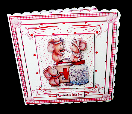 Get Well Soon Decoupage Mini Kit by Diane  Hitchcox