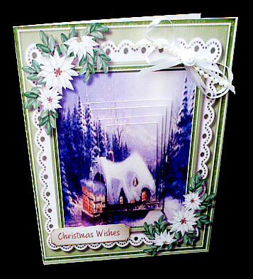 Lovely Christmas House Ihn the Hills , Pyramid  by Diane  Hitchcox