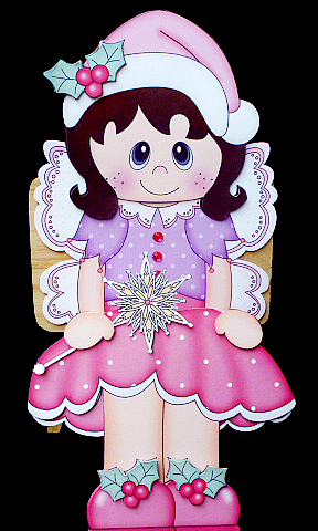 3D on the Shelf Card Kit - Little Christmas Fairy by Diane  Hitchcox