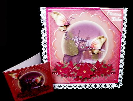 Mini Kit- Rudolf and His Flutterby Friend #4 by Diane  Hitchcox