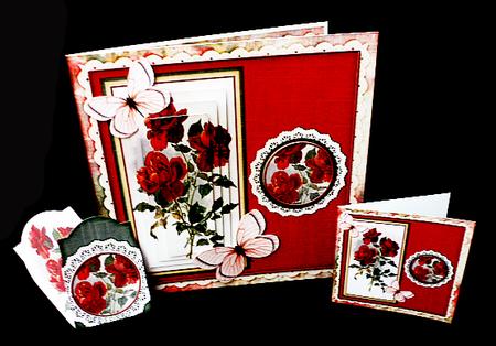 Cardtopper Red Roses 567 by Diane  Hitchcox