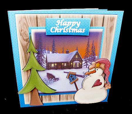 Snowman Scene #1 by Diane  Hitchcox